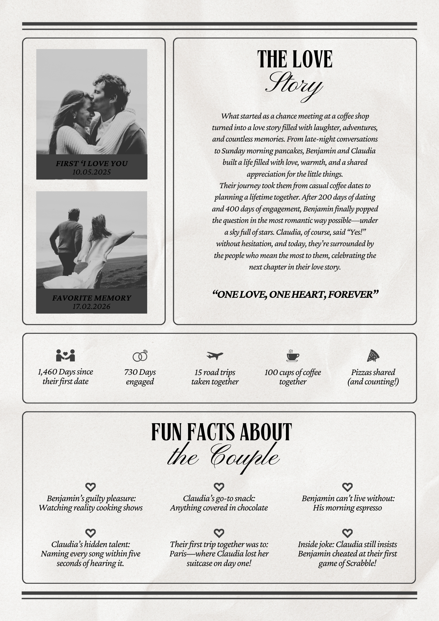 Wedding Newspaper Template with Photo, Wedding Newspaper Template, Wedding Program, Newlywed Times, Editable Newspaper Itinerary, Marriage