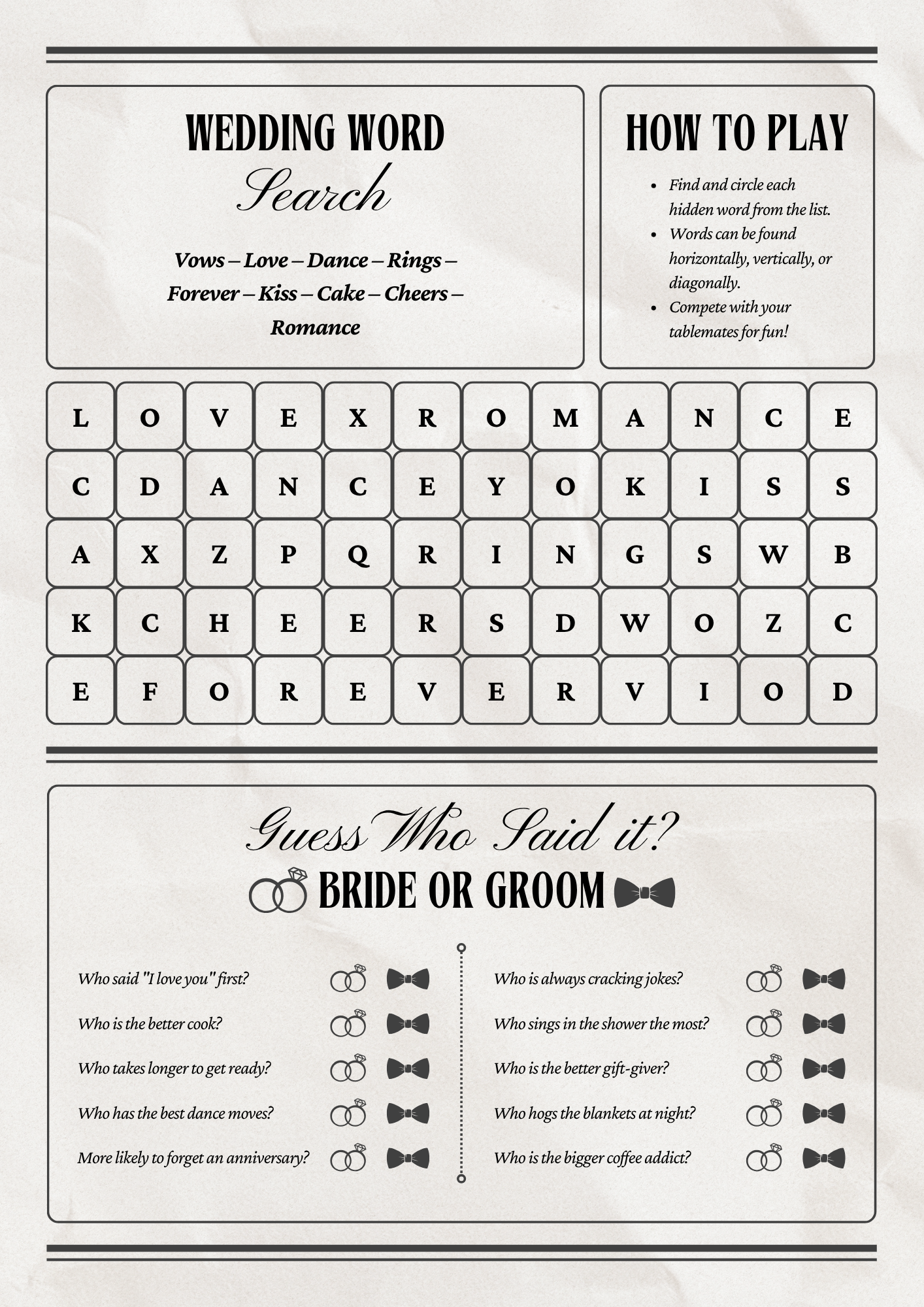 Wedding Newspaper Template with Photo, Wedding Newspaper Template, Wedding Program, Newlywed Times, Editable Newspaper Itinerary, Marriage